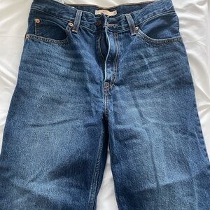 Levi's Dark Blue Dad Jeans